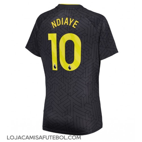 Camisa de Futebol Everton Iliman Ndiaye #10 Equipamento Secundário Mulheres 2024-25 Manga Curta